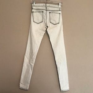 Flying Monkey off-white jeans with dark stitching